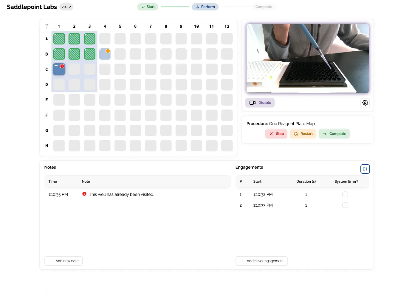 perform screen